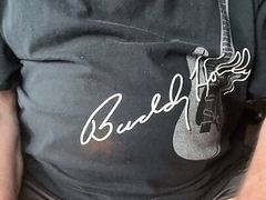 A quick tug on my hard cock. Then a taste.