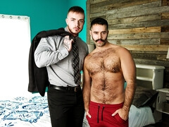 Hard love scene with balancing hotties in HD