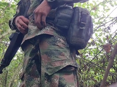 I wank off on a public road while I was on duty. Public places make me ultra-kinky