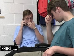 Strong cop subjects two suspects to a strip search and intense anal inspection