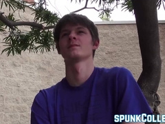 Young latino gay blows twink while teased with grinding