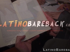 Group study with Sly and Glenn turns into breeding threeway with Jacon