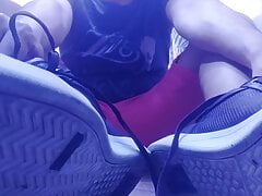 SWEATY SOCKS AND SOLES AFTER A LONG DAY OF WORK