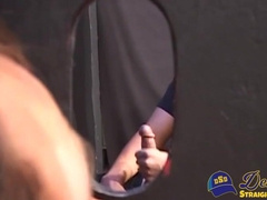 Hunter Phoenix is jacking off and being watched and cums in Tapher Blazes mouth