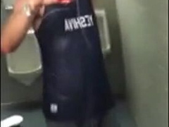 Muscle Boy Takes off Outdoors, Expecting to Get Caught