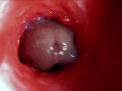 A huge wondrous chisel streams profusely inwards a raw greasy crevasse and spanks!