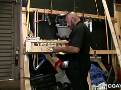 Big cocked matures fuck at work
