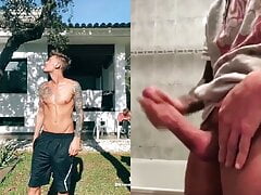 Hot boy naked jerking