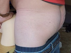 Close up, a big cock man, cub