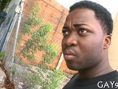 Watch this muscular Black guy take it deep and hard