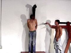 Naughty boys play loud and sexy in BDSM home kinks