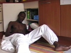 110 Jess ravaged by ebony guy plumbeer with ample trunk in the kitchen