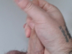 the hairy man has taken a bathtub and flashes us his ample fur covered trouser snake