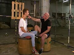 DILF Sebastian Kane restrains and dominates tall Jay McDally