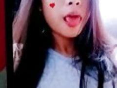 Cumtribute fucking horny girl