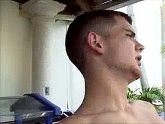 3 folks Sucking man meat Outdoors