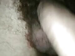 night fun with a cock with a handle in the ass