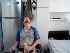 Jizzing inwards my fleshlight