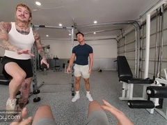 VRB Bumder Condom-Free lovemaking desire in the gym with muscle japanese Jkab Dale VR Porno