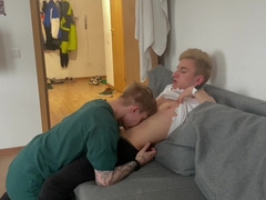 he invited a college girl to visit, gave a sweet oral and brought him to climax