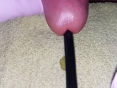 Peehole sounding and milking