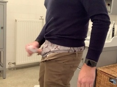 Cumming in boxers, me jerking off, cum in boxers