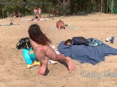 Strand, Nudist, Im freien, Muschi, Dusche, Eng, Titten, Spanner