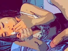 Grosse bite, Sucer une bite, Allemand, Fumer