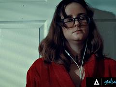 GIRLSWAY - Unsatisfied Brunette Fantasizes Having A Romantic Scissoring Fuck With Busty Angela White: Porn