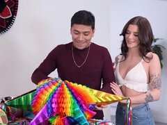 Jade Maris celebrates by letting stepbro fuck her