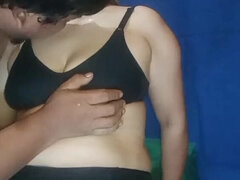 Indonesian Hijab MILF Squirting Orgasms with Dildo and Condom - Interrupted by Sudden Door Knock