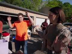 デカパイ, 茶髪の, 露出狂, 公共