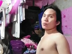 Aziatisch, Mooi, Grote lul, Filippijnse vrouw, Hardcore, Ondergoed, Masturbatie, Alleen