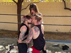 Bisexual Boxing Match Gone Wild! Awlivv Takes On Two Bi Guys At Once And Wins! - Steve Rickz