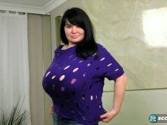 Eva Berg Big Tits BBW Solo Mirror Ass Show