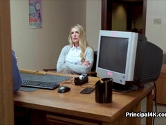 素人, デカパイ, ブロンド, フェラチオ, チン, ハードコア, 母, オフィス