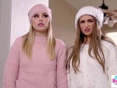 Blonde, Sucer une bite, Brunette brune, Pov, Chatte, Rasée, Fessée, Se déshabiller