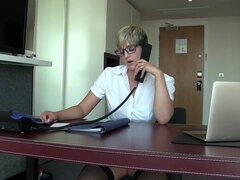 デカパイ, ブロンド, ハードコア, Hd, オフィス, オーガズム, 秘密の, ショートヘア