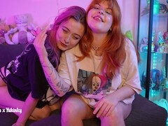 My freckled redhead girlfriend Yukinky gives a hot femdom joi to make me a supreme stud