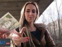 Culo, Verga grande, Checa, Dinero, Al aire libre, Pov, Público, Realidad