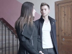 Chica, Morena, Europeo, Besar, Tetas naturales, Montar, Afeitado, Adolescente