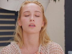 18 jaar, Blond, Vrouw, Hd, Masturbatie, Tepels, Kut duiken, Alleen