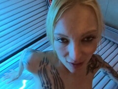 Blasen, Besamung, Deutsch, Freundin, Milf, Dürr, Solarium, Titten