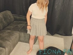 Dominant mistress's feet worship session