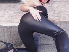 Allemand, Cuir, Rousse roux, Tatouage, Adolescente