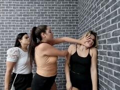 エクストリーム, 足, ラティーナ, レズビアン, 三人