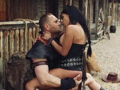 Gros cul, Gros seins, Brunette brune, Gorge profonde, De plein air