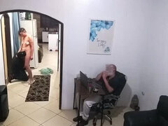 Naughty Wife Cheats On Husband With Delivery Guy - Blowjob & Creampie Fuck