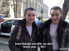 Любители, Брюнетки, Чешки, Секс без цензуры, На природе, От первого лица, Сиськи, Близняшки