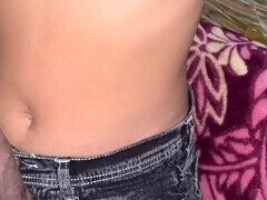 18 años, Mamada, Primera ves, Indio, Jeans, Pequeña, Coño, Medias largas